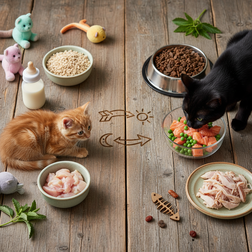 Yavru ve Yetişkin Kediler Ne Yerler? Sağlıklı Beslenme Tablosu